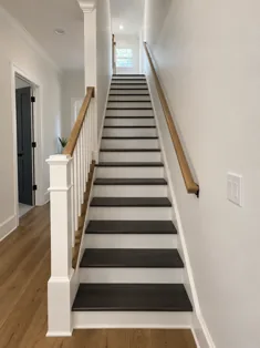 Illustrative finished staircase and trim